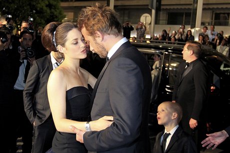 Cannes 2012  herci Matthias Schoenaerts, Armand Verdure a Marion Cotillardov