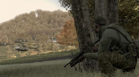Screenshot z eské hry ArmA II. Za pípravu jejího pokraování byli dva ei zadreni na eckém sortov Limnos.