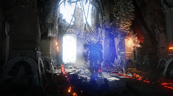 Obrázek z technologického dema Elemental, které technologii Unreal Engine 4 vyuívá.