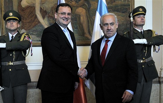 Premiér Petr Neas uvítal v Praze izraelského premiéra Benjamina Netanjahua