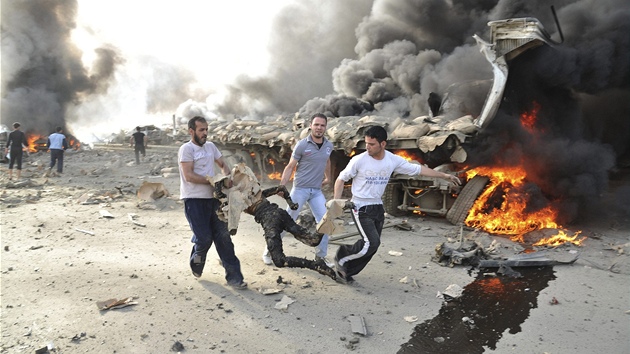Nsledky vbuchu v Damaku (10. kvtna 2012)