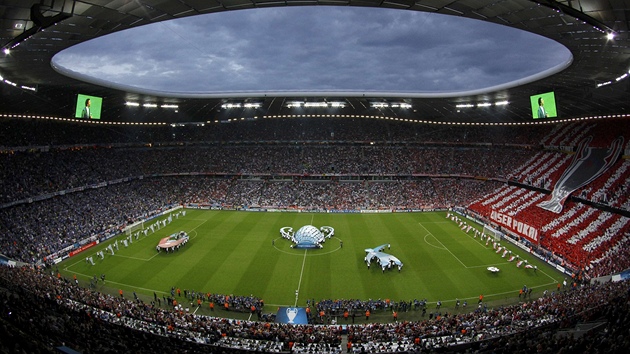 finále fotbalové Ligy mistr v mnichovské Allianz Arén