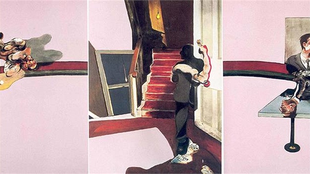 Francis Bacon - triptych Vzpomínka na George Dyera