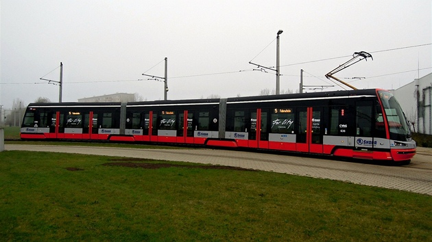 Tramvaj Forcity na testování v nmeckém mst Chemnitz.