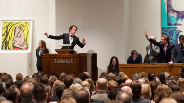Aukce v Sotheby's 9. května 2012 opět lámala rekordy. Aukce v Sotheby's 9. května 2012 opět lámala rekordy.