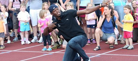 Usain Bolt s dtmi. Ostrava coby Evropské msto sportu 2014 chce dále propojovat vrcholový sport s pohybem pro radost a zdraví.