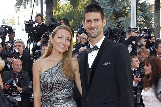 Jelena Ristiová a Novak Djokovi (Cannes 2012)