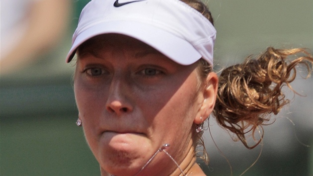 ÚSILÍ. Petra Kvitová na Roland Garros 2012.