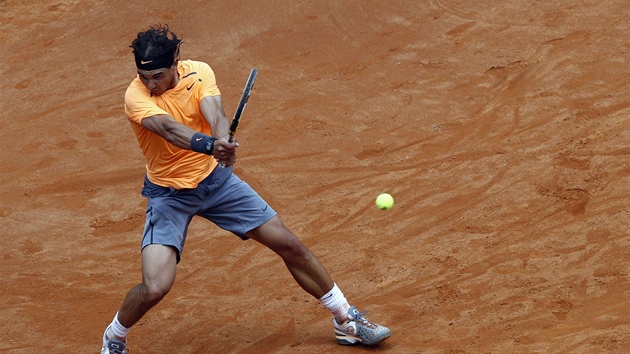 Rafael Nadal  v zápase s Novakem Djokoviem