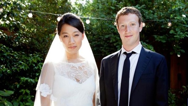 Priscilla Chanová a Mark Zuckerberg se vzali (19. kvtna 2012).