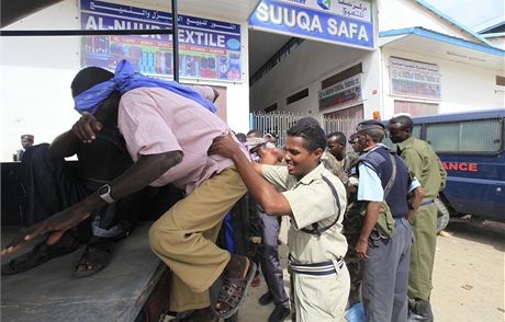 Bezpenostní sloky somálské vlády zatýkají lena teroristické organizace