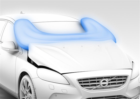 Nov airbag pro ochranu chodc, kter dostane Volvo V40