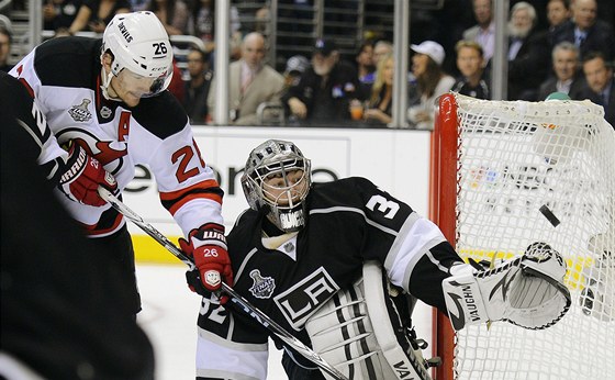 Jonathan Quick, branká Los Angeles, vychytal ve tetím finále Stanley Cupu