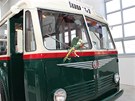 Kest historického trolejbusu Terka. techmania plze