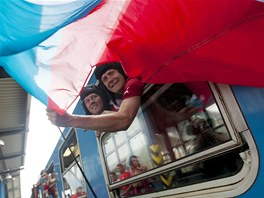 MISTI! MISTI! Kdy vlak vyjídl, skandovali fanouci "Pojme ei, pojme do