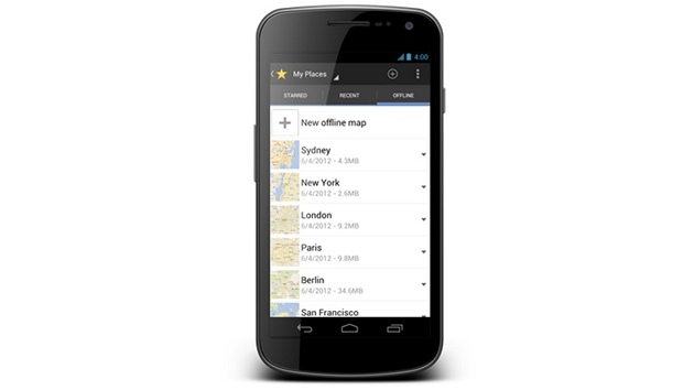 Offline Google Mapy pro Android