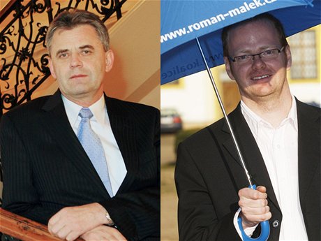 Politití rivalové na chrudimské radnici se neshodnou v tom, kdo zpsobil ztrátu dotace. Vlevo starosta Petr ezníek, vpravo nedávno odvolaný místostarosta Roman Málek.
