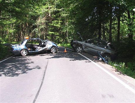 Nehoda u obce ernava na Sokolovsku.