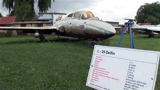 Letoun L-29 Delfín patí mezi vzácné exponáty kunovického muzea. (Ilustraní snímek)