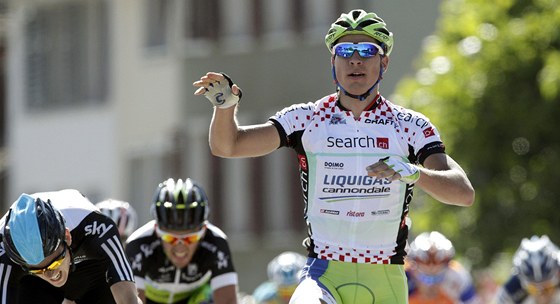Slovenský cyklista Peter Sagan pidal v závod Kolem výcarska dalí etapový