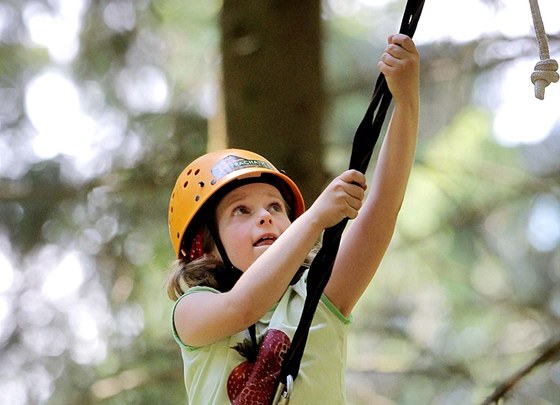 Lanový park v Libín po sezonní pestávce opt otevel.