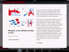 Aplikace MF DNES pro iPady a iPhony. Brzy se j dokaj i majitel mobil se