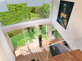 Zahradní balkon má rozlohu 49 metr tvereních. Studio navrhlo standardizované...