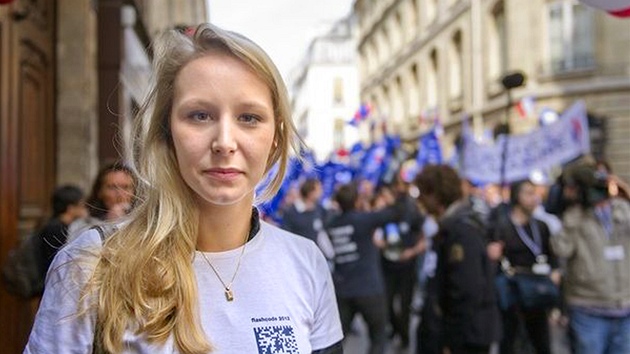 Marion Marchalov-Le Penov, vnuka doyena francouzskho nacionalismu.