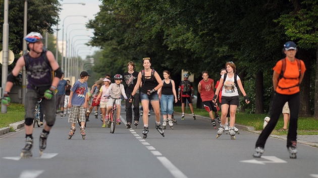 Večerní jízda v Ostravě Večerní jízda v Ostravě