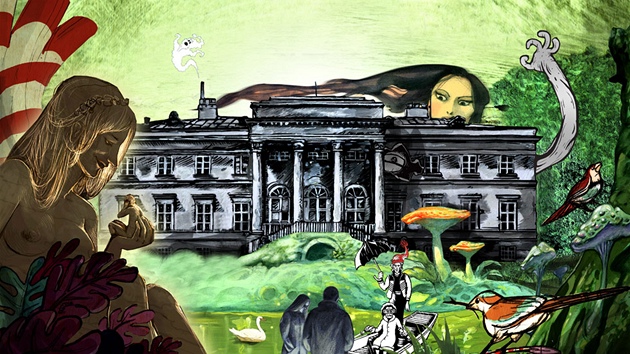 Plakát výstavy 13 komnat komiksu Plakát výstavy 13 komnat komiksu