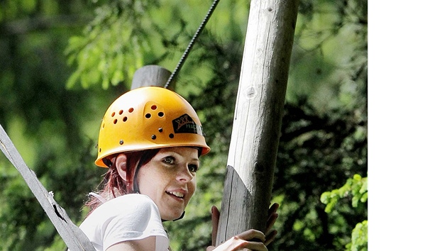 Lanový park v Libín po sezonní pestávce opt otevel.