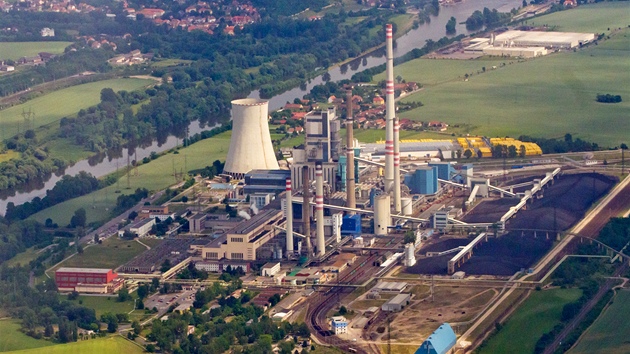 Na snímku teplárna Mělník (11. června 2012). Na snímku teplárna Mělník (11. června 2012).