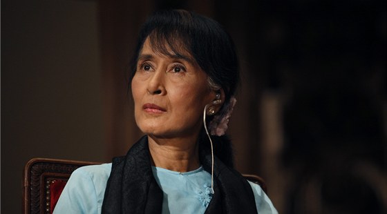 Barmská opoziní politika Aun Schan Su ij (25. ervna 2012)