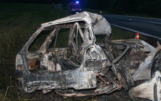 Ze kody Felicia Combi zstal po nehod na pomezí Bruntálska a Olomoucka jen