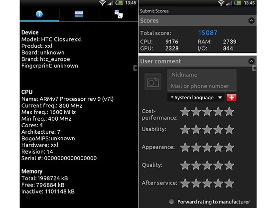 Vsledek HTC One XXL v testu AnTuTu