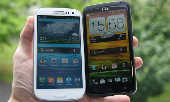 Samsung Galaxy S III a HTC One X