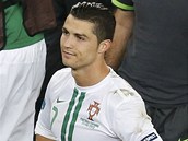 Cristiano Ronaldo krtce po prohranm penaltovm rozstelu v semifinle