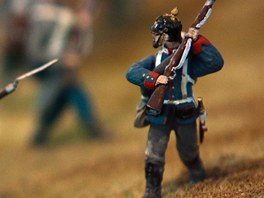 Miniatura bojit v Muzeu války 1866 na Chlumu. 