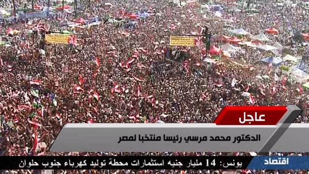 Novým prezidentem Egypta je islamista Mursí