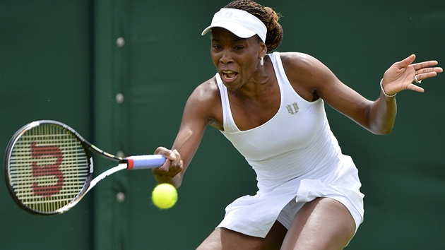 TRÁPENÍ. Venus Williamsová ve Wimbledonu.