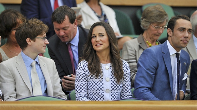 NÁVTVA. Pippa Midletonová navtívila WImbledon.