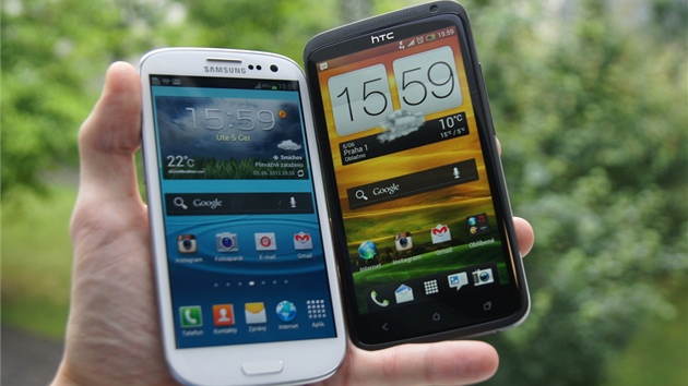 Samsung Galaxy S III a HTC One X