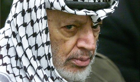 Nkdejí palestinský vdce Jásir Arafat na archivním snímku z roku 2002