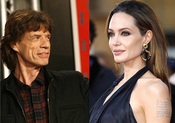 Mick Jagger a Angelina Jolie