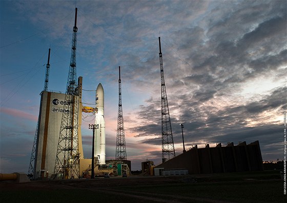 Evropský spaceport v Kouurou (Francouzská Guayana)