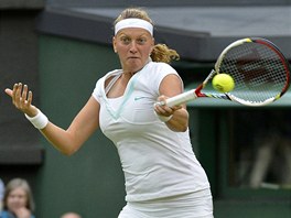 SNAHA. Petra Kvitov v osmifinle Wimbledonu proti Seren Williamsov.