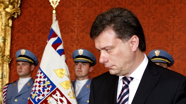 Pavel Blaek na Praském hrad, kde ho prezident Václav Klaus jmenoval