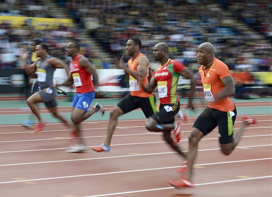 Sprint na 100 metr byl nejsledovanjí disciplínou páteního programu Diamantové ligy v Londýn.