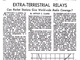 Arthur C. Clarke: Extra-Terestrial Relays (Wireless World, 1945)