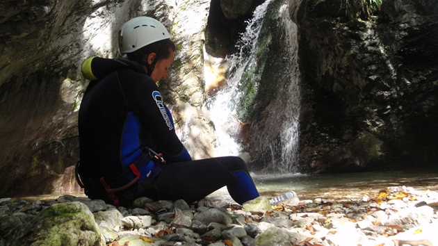 Canyoning za mstekem Claut na severu Itlie 